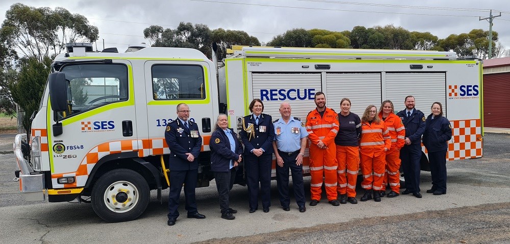 UPGRADED HEAVY RESCUE VEHICLE DELIVERED TO FORBES SES UNIT NSW