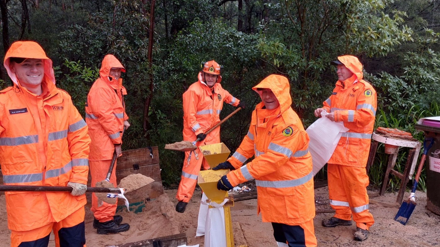 Storm and flood damage volunteer