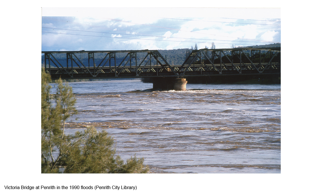 Victoria Bridge Penrith 1990 (Penrith City Library)