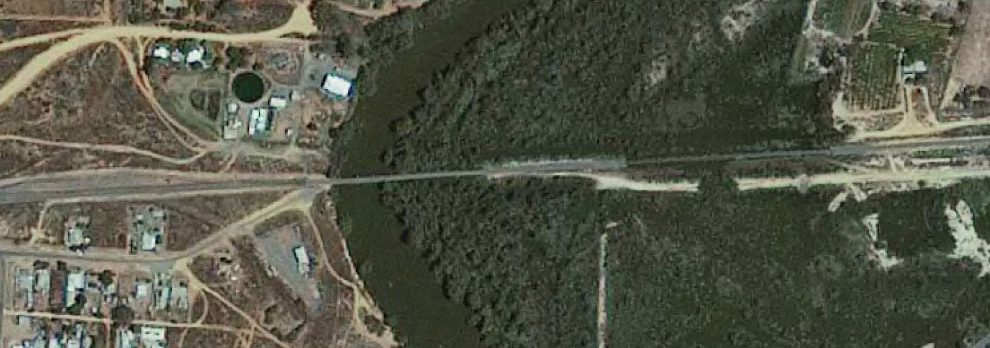 Map view of the Darling river