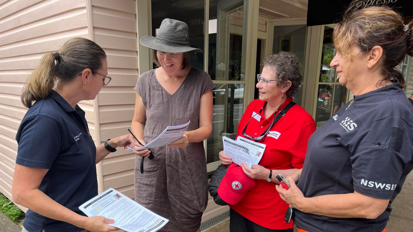 The NSW SES, NSW Reconstruction Authority, and key community groups, such as Red Cross Australia, are working collaboratively today to assess damage in local communities across the Northern Rivers.